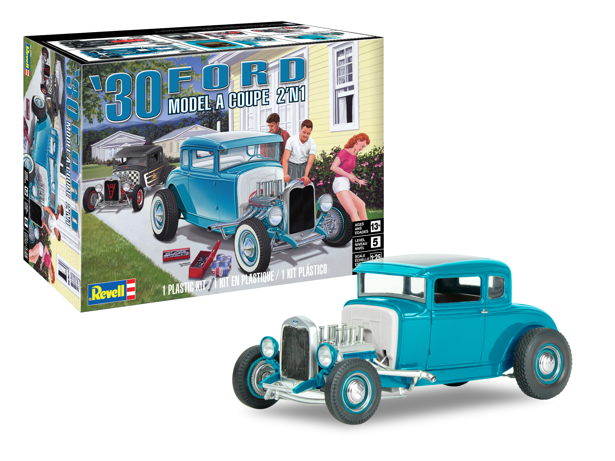 revell-85-4464-1-1930-Ford-Model-A-Coupé-Hot-Rod-2n1
