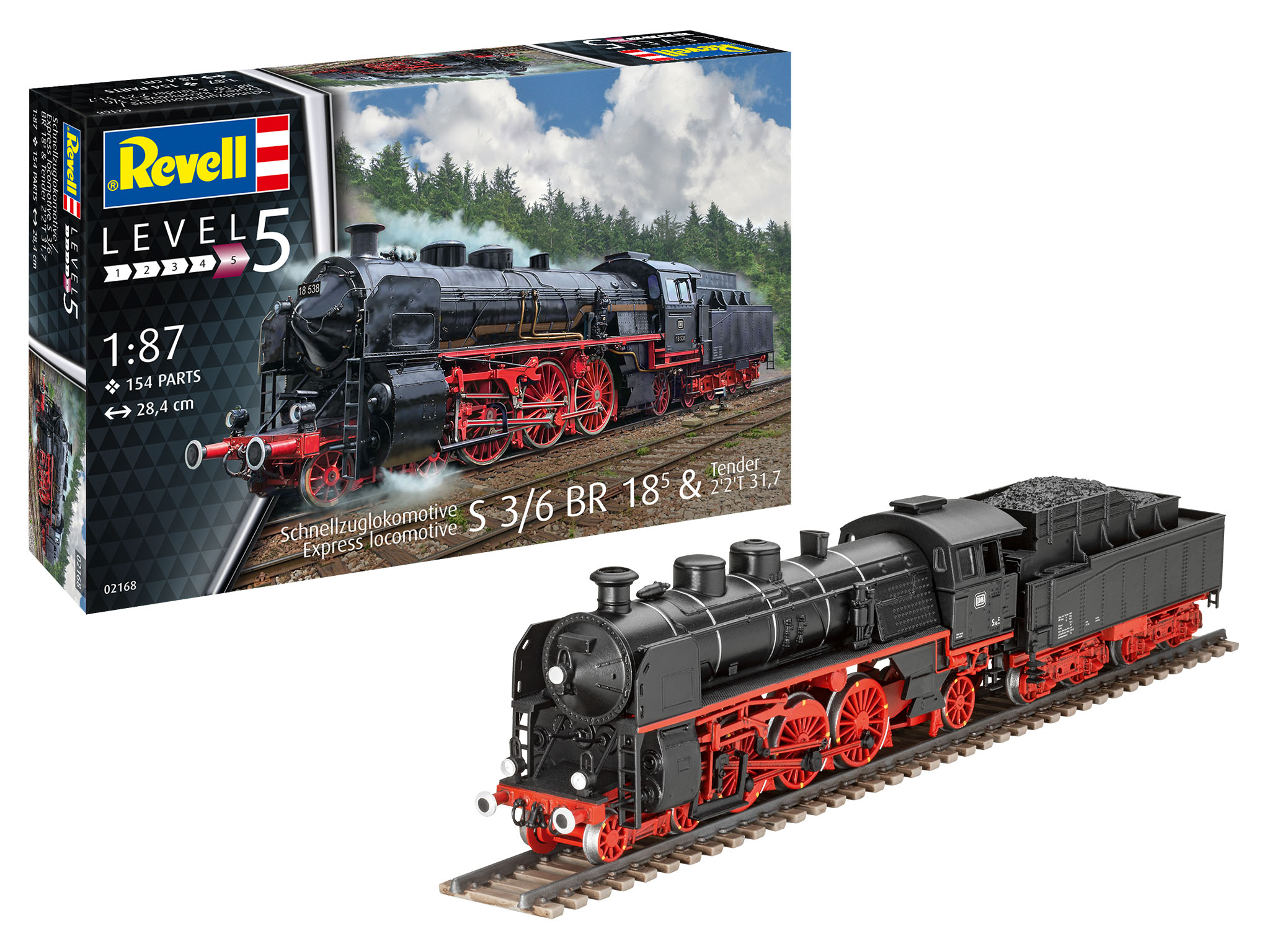 revell-02168-Schnellzuglokomotive-Baureihe-BR-18-S-3-6-Tender-2-2-T-31-7 revell-02168-Schnellzuglokomotive-Baureihe-BR-18-S-3-6-Tender-2-2-T-31-7