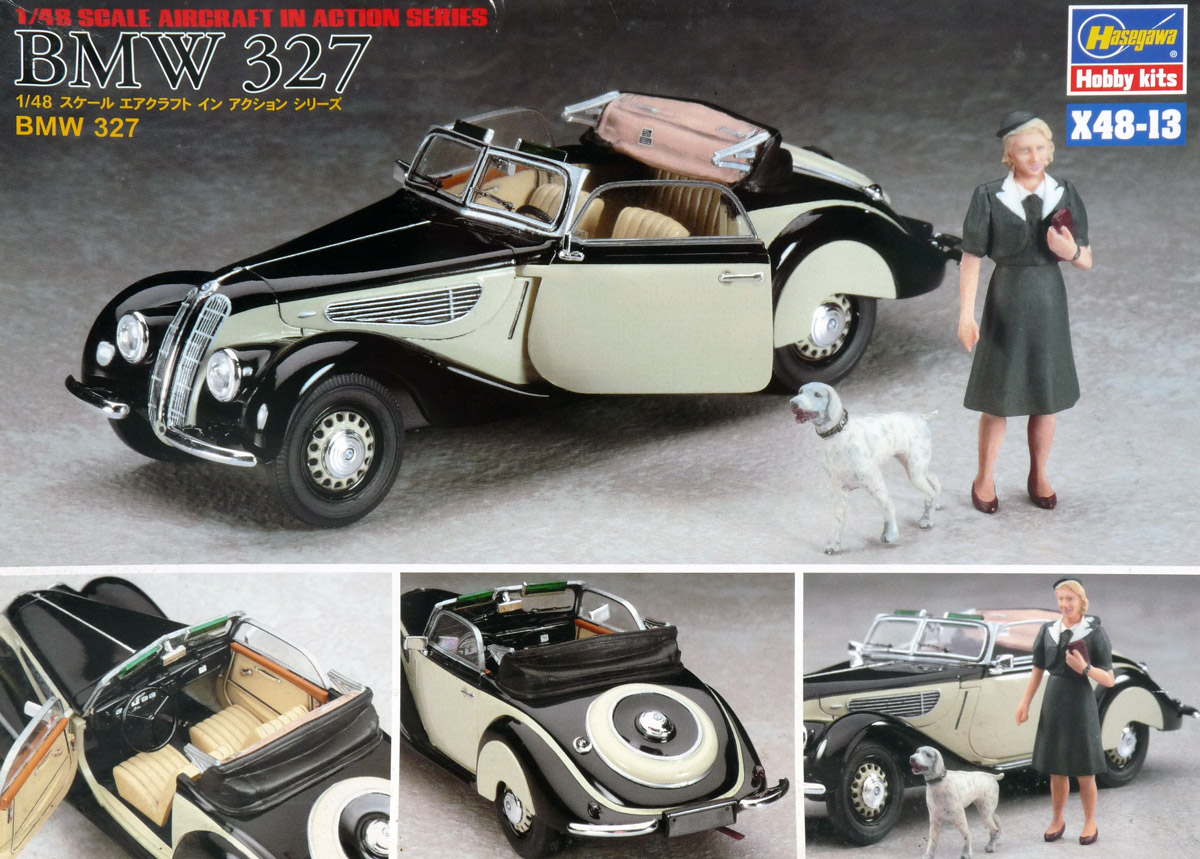 hasegawa-36013-X48-013-BMW-327-Cabriolet-mit-Figuren-Vorkriegssportwagen-Sechszylinder-München hasegawa-36013-X48-013-BMW-327-Cabriolet-mit-Figuren-Vorkriegssportwagen-Sechszylinder-München