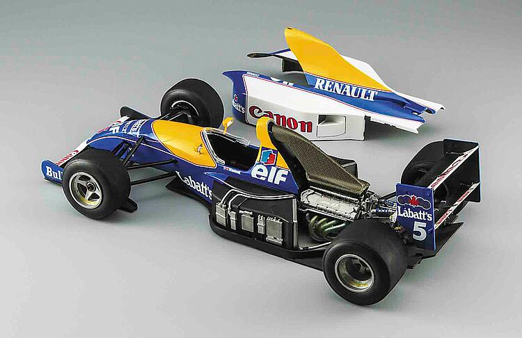 hasegawa-51049-Williams-FW14-Nigel-Mansell-Riccardo-Patrese--collectors-hi-grade-series-all-metal-engine-details-CH49