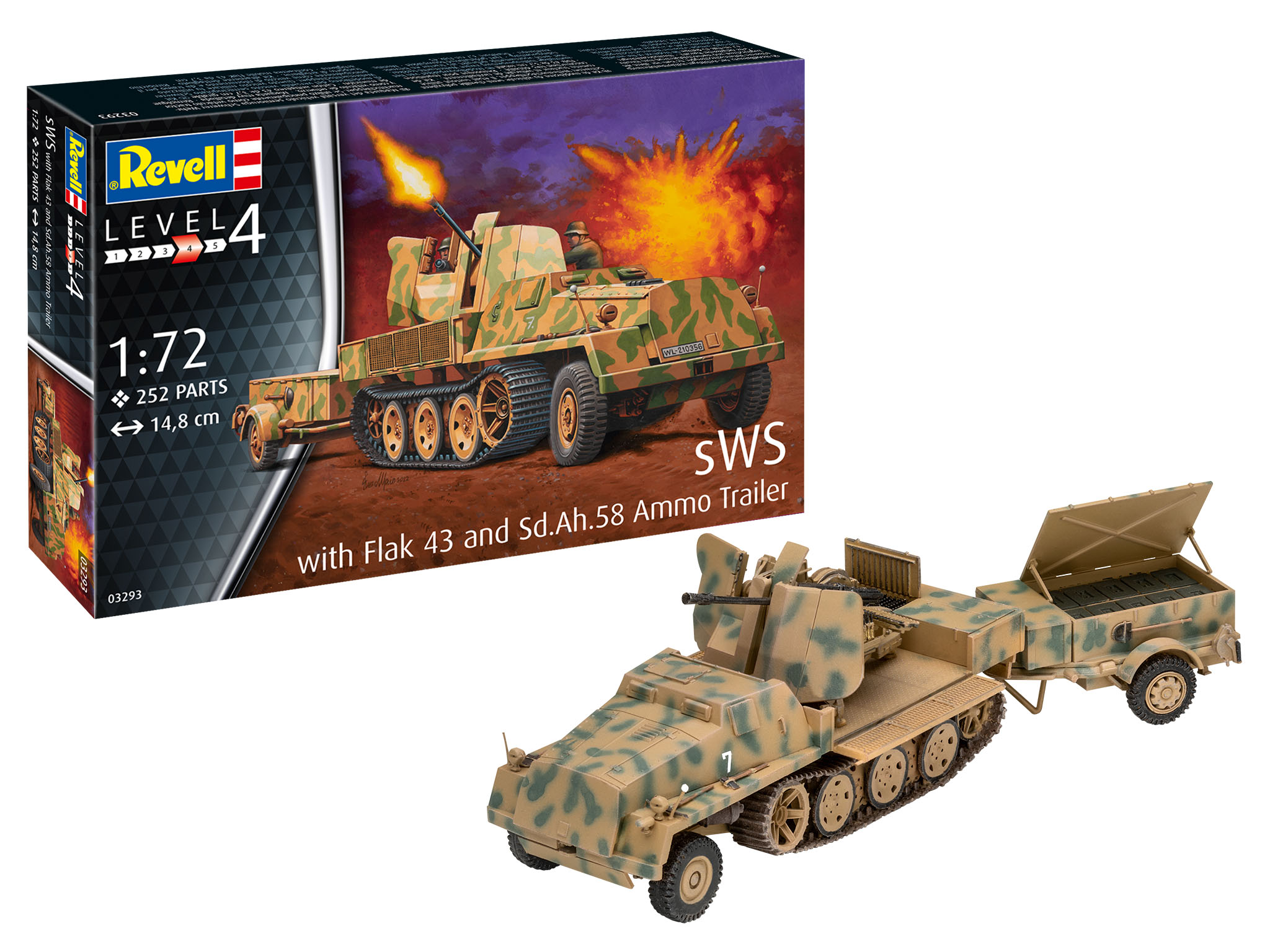 revell-03293-sWS-mit-3-7-cm-Flak-43-und-Sd-Ah-58-Munitionsanhänger