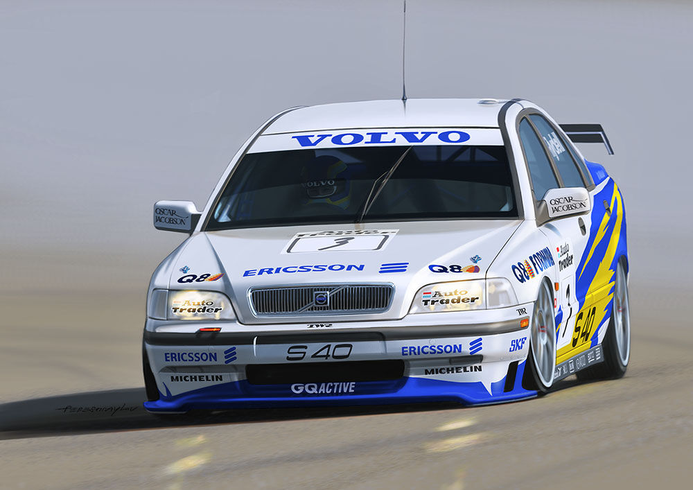 nunu-platz-PN24034-Volvo-S40-BTCC-Touring-Car-Rickard-Rydell-Kelvin-Burt-TWR-Tom-Walkinshaw-1997-Brands-Hatch